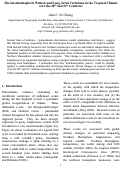 Cover page: The Interhemispheric Pattern and Long-Term Variations in the Tropical Climate over the 20th and 21st Centuries