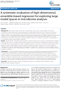 Cover page: A systematic evaluation of high-dimensional, ensemble-based regression for exploring large model spaces in microbiome analyses