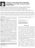 Cover page: Low literacy is associated with increased risk of hospitalization and death among individuals with heart failure.