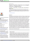 Cover page: Impact of insertion sequences on convergent evolution of Shigella species