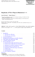 Cover page: Regularity of Wave-Maps in Dimension 2 + 1