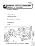 Cover page: CANCELLED Dichotomous Behavior of Capillary Surfaces in Zero Gravity