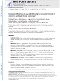 Cover page: Interarm differences in systolic blood pressure and the risk of dementia and subclinical brain injury