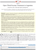 Cover page: Open Tibial Fracture Treatment in Argentina: Reoperation Rates Following Surgical Management.