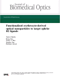 Cover page: Functionalized erythrocyte-derived optical nanoparticles to target ephrin-B2 ligands