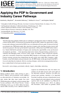Cover page of Applying the PDP to Government and Industry Career Pathways