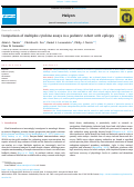 Cover page: Comparison of multiplex cytokine assays in a pediatric cohort with epilepsy