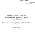 Cover page: The CESR Test Accelerator Electron Cloud Research Program Phase I Report