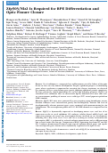 Cover page: Zfp503/Nlz2 Is Required for RPE Differentiation and Optic Fissure Closure