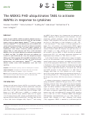 Cover page: The MEKK1 PHD ubiquitinates TAB1 to activate MAPKs in response to cytokines