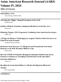 Cover page: Table of Contents