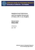 Cover page: Neighborhood Definitions and the Spatial Dimension of Daily Life in Los Angeles