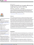 Cover page: Predicting CRISPR-Cas12a guide efficiency for targeting using machine learning.