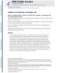 Cover page: Adaptive Care Planning: A paradigm shift.