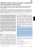 Cover page: Inhibition of GCK-IV kinases dissociates cell death and axon regeneration in CNS neurons
