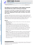 Cover page: The Influence of Social Networks on Antiretroviral Therapy Initiation Among HIV-Infected Antiretroviral Therapy-Naive Youth in Rural Kenya and Uganda.