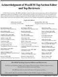 Cover page: WestJEM Top Section Editors and Reviewers 2012