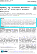 Cover page: EpiMethylTag: simultaneous detection of ATAC-seq or ChIP-seq signals with DNA methylation