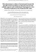 Cover page: Three-dimensional co-culture of mesenchymal stromal cells and differentiated osteoblasts on human bio-derived bone scaffolds supports active multi-lineage hematopoiesis in vitro: Functional implication of the biomimetic HSC niche