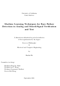 Cover page: Machine Learning Techniques for Rare Failure Detection in Analog and Mixed-Signal Verification and Test