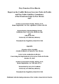 Cover page: Fray Francisco Pérez Huerta, Report on the Conflict Between&nbsp;Pedro de Peralta, Governor of New Mexico,&nbsp;and Fray Isidro Ordóñez, Franciscan Commissary, 1617