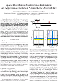 Cover page: Sparse Distribution System State Estimation:An Approximate Solution Against Low Observability