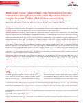 Cover page: Multivessel Versus Culprit Vessel–Only Percutaneous Coronary Intervention Among Patients With Acute Myocardial Infarction: Insights From the TRANSLATE‐ACS Observational Study