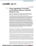 Cover page: Direct signaling of TL1A-DR3 on fibroblasts induces intestinal fibrosis in vivo
