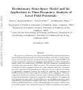 Cover page: Evolutionary State-Space Model and Its Application to Time-Frequency Analysis of Local Field Potentials.