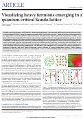Cover page: Visualizing heavy fermions emerging in a quantum critical Kondo lattice