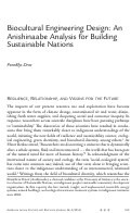 Cover page: Biocultural Engineering Design: An Anishinaabe Analysis for Building Sustainable Nations