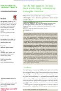 Cover page: How the heart speaks to the brain: neural activity during cardiorespiratory interoceptive stimulation