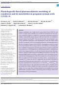 Cover page: Physiologically‐based pharmacokinetic modeling of remdesivir and its metabolites in pregnant women with COVID‐19