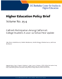 Cover page of CalFresh Participation Among California’sCollege Students: A 2021–22 School Year Update