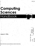 Cover page: Computing Sciences Handbook
