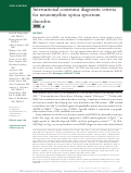 Cover page: International consensus diagnostic criteria for neuromyelitis optica spectrum disorders