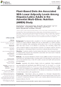 Cover page: Plant-Based Diets Are Associated With Lower Adiposity Levels Among Hispanic/Latino Adults in the Adventist Multi-Ethnic Nutrition (AMEN) Study