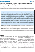 Cover page: The Vein Patterning 1 (VEP1) Gene Family Laterally Spread through an Ecological Network