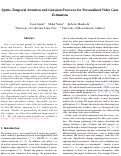 Cover page: Spatio-Temporal Attention and Gaussian Processes for Personalized Video Gaze Estimation.