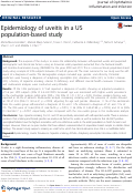 Cover page: Epidemiology of uveitis in a US population-based study