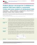 Cover page: Sodium-glucose cotransporter 2 inhibitors in patients with heart failure: a systematic review and meta-analysis of randomized trials.