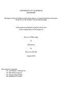 Cover page: Elementary School Children with Characteristics of Autism Spectrum Disorders: Predictors of the Student-Teacher-Relationship