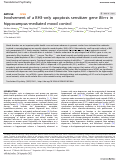 Cover page: Involvement of a BH3-only apoptosis sensitizer gene Blm-s in hippocampus-mediated mood control