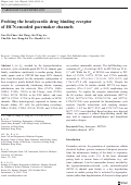 Cover page: Probing the bradycardic drug binding receptor of HCN-encoded pacemaker channels