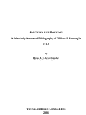 Cover page: Anything but Routine: A Selectively Annotated Bibliography of William S. Burroughs v. 1.0.