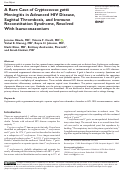 Cover page: A Rare Case of Cryptococcus gattii Meningitis in Advanced HIV Disease, Sagittal Thrombosis, and Immune Reconstitution Syndrome, Resolved With Isavuconazonium