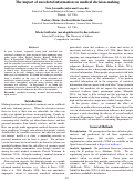 Cover page: The impact of anecdotal information on medical decision-making