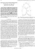 Cover page: On the capacity of network coding for random networks