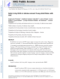 Cover page: Daily Living Skills in Adolescent and Young Adult Males With Fragile X Syndrome.