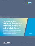 Cover page: Estimating the Pollution Abatement Potential of Electric Vehicle Subsidies